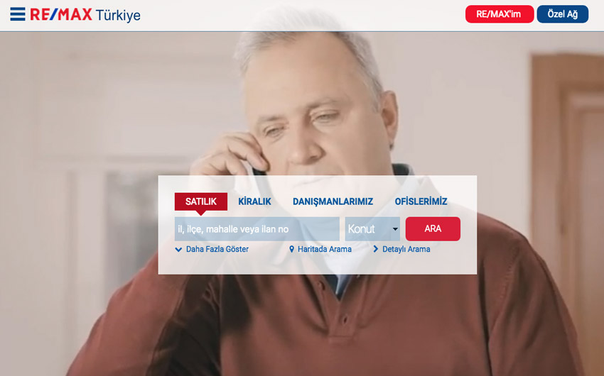 RE/MAX Türkiye yeni web portalı